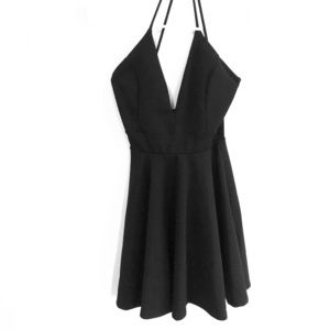 NWOT Elegant Black Evening Dress